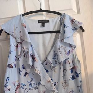 Long blue floral Banana Republic dress